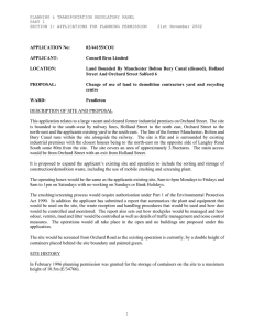 PLANNING &amp; TRANSPORTATION REGULATORY PANEL PART I 21st November 2002