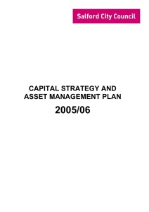 2005/06  CAPITAL STRATEGY AND ASSET MANAGEMENT PLAN