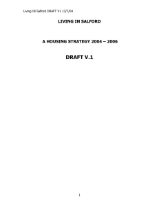 DRAFT V.1 LIVING IN SALFORD  A HOUSING STRATEGY 2004 – 2006