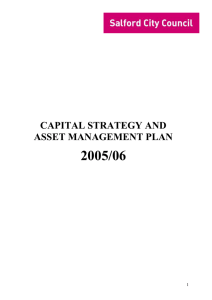2005/06  CAPITAL STRATEGY AND ASSET MANAGEMENT PLAN