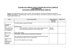 ECONOMIC AND COMMUNITY SAFETY OVERVIEW AND SCRUTINY COMMITTEE 6 SEPTEMBER 2004