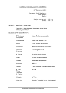 EAST SALFORD COMMUNITY COMMITTEE  30 September, 2004