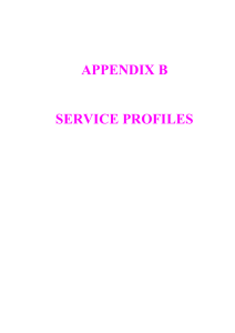 APPENDIX B SERVICE PROFILES