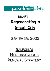 Regenerating a Great City  S