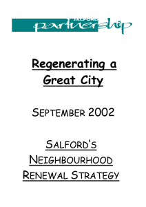 Regenerating a Great City  S
