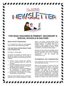 FOR HEAD TEACHERS IN PRIMARY, SECONDARY &amp; SPECIAL SCHOOLS IN SALFORD