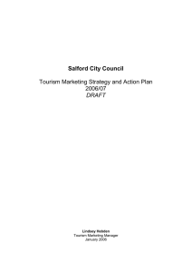 Salford City Council Tourism Marketing Strategy and Action Plan 2006/07