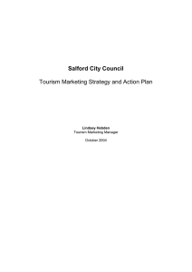 Salford City Council Tourism Marketing Strategy and Action Plan