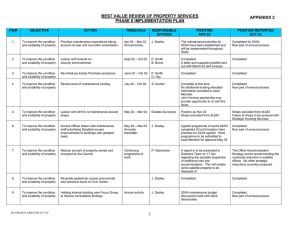 BEST VALUE REVIEW OF PROPERTY SERVICES PHASE II IMPLEMENTATION PLAN ITEM