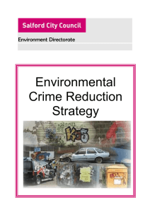 Environmental Crime Reduction Strategy STRATEGY