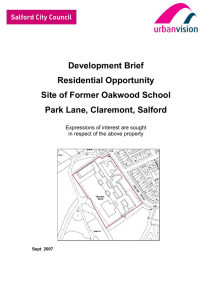 Development Brief Residential Opportunity Site of Former Oakwood School
