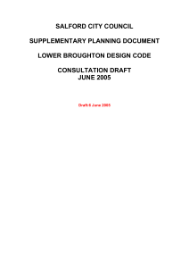 SALFORD CITY COUNCIL  SUPPLEMENTARY PLANNING DOCUMENT LOWER BROUGHTON DESIGN CODE