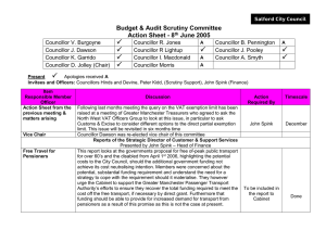   Budget &amp; Audit Scrutiny Committee Action Sheet - 8