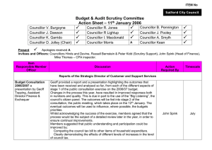   Budget &amp; Audit Scrutiny Committee – 11