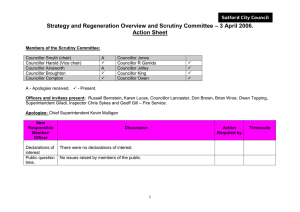 – 3 April 2006. Strategy and Regeneration Overview and Scrutiny Committee