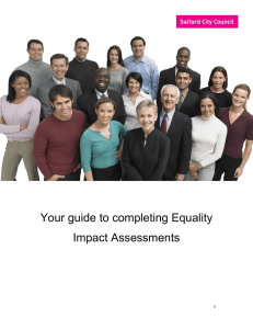 Your guide to completing Equality Impact Assessments 1