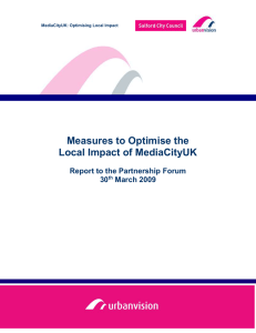 Measures to Optimise the Local Impact of MediaCityUK