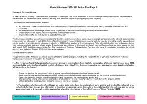 Alcohol Strategy 2008-2011 Action Plan Page 1