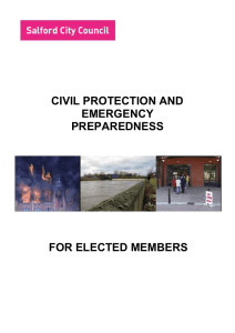 CIVIL PROTECTION AND EMERGENCY PREPAREDNESS