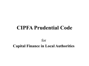 CIPFA Prudential Code for Capital Finance in Local Authorities