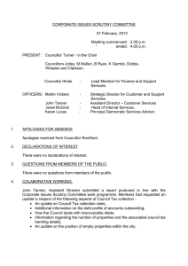 CORPORATE ISSUES SCRUTINY COMMITTEE  27 February, 2012 Meeting commenced:  2.00 p.m.