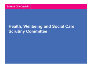 Health, Wellbeing and Social Care Scrutiny Committee