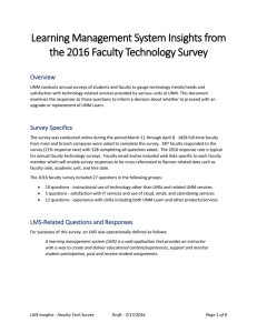 Learning Management System Insights from the 2016 Faculty Technology Survey  Overview