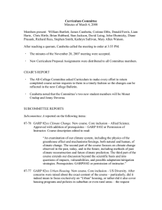 Curriculum Committee Minutes of March 4, 2008