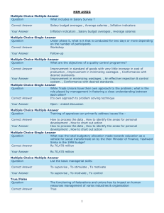 HRM ASSIG Multiple Choice Multiple Answer Question What includes in Salary Survey ?