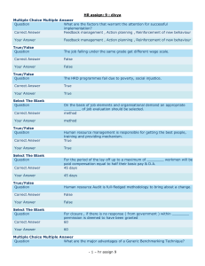 HR assign: 9 : divya Multiple Choice Multiple Answer Question