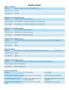 SM assgn : Parmeet Select The Blank Multiple Choice Multiple Answer Question