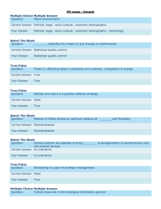 SM assgn : Deepak Multiple Choice Multiple Answer Question Macro environment