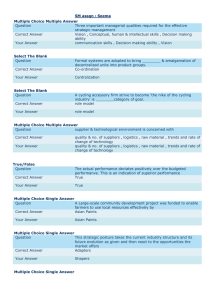 Question Three important managerial qualities required for the effective strategic management