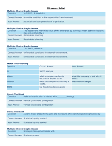 SM assgn : Saikat Multiple Choice Single Answer Question