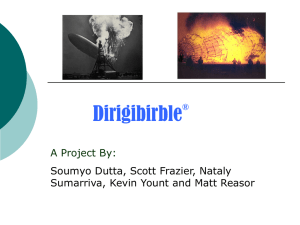 Dirigibirble A Project By: Soumyo Dutta, Scott Frazier, Nataly