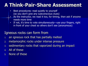 A Think-Pair-Share Assessment