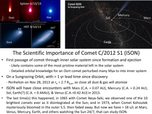 The Scientific Importance of Comet C/2012 S1 (ISON)