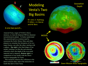 Modeling Vesta’s Two Big Basins Excavation