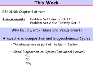 This Week Why N , O , etc? (Mars and Venus aren’t)