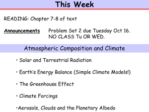 This Week Atmospheric Composition and Climate