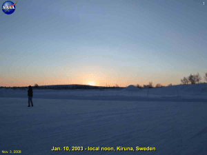 Jan. 10, 2003 - local noon, Kiruna, Sweden 1 Nov. 3, 2008
