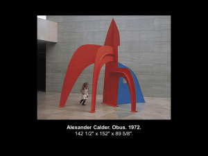Alexander Calder. Obus. 1972. 142 1/2&#34; x 152&#34; x 89 5/8&#34;.
