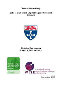 Newcastle University  School of Chemical Engineering and Advanced Materials