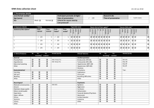 IONA Data collection sheet
