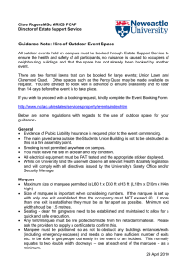 Guidance Note: Hire of Outdoor Event Space