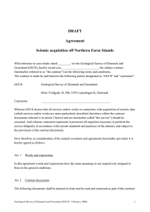 DRAFT Agreement Seismic acquisition off Northern Faroe Islands