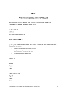 DRAFT PROCESSING SERVICE CONTRACT