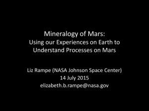 Mineralogy of Mars: Using our Experiences on Earth to