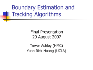 Boundary Estimation and Tracking Algorithms Final Presentation 29 August 2007