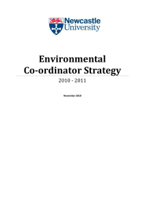 Environmental Co-ordinator Strategy 2010 - 2011